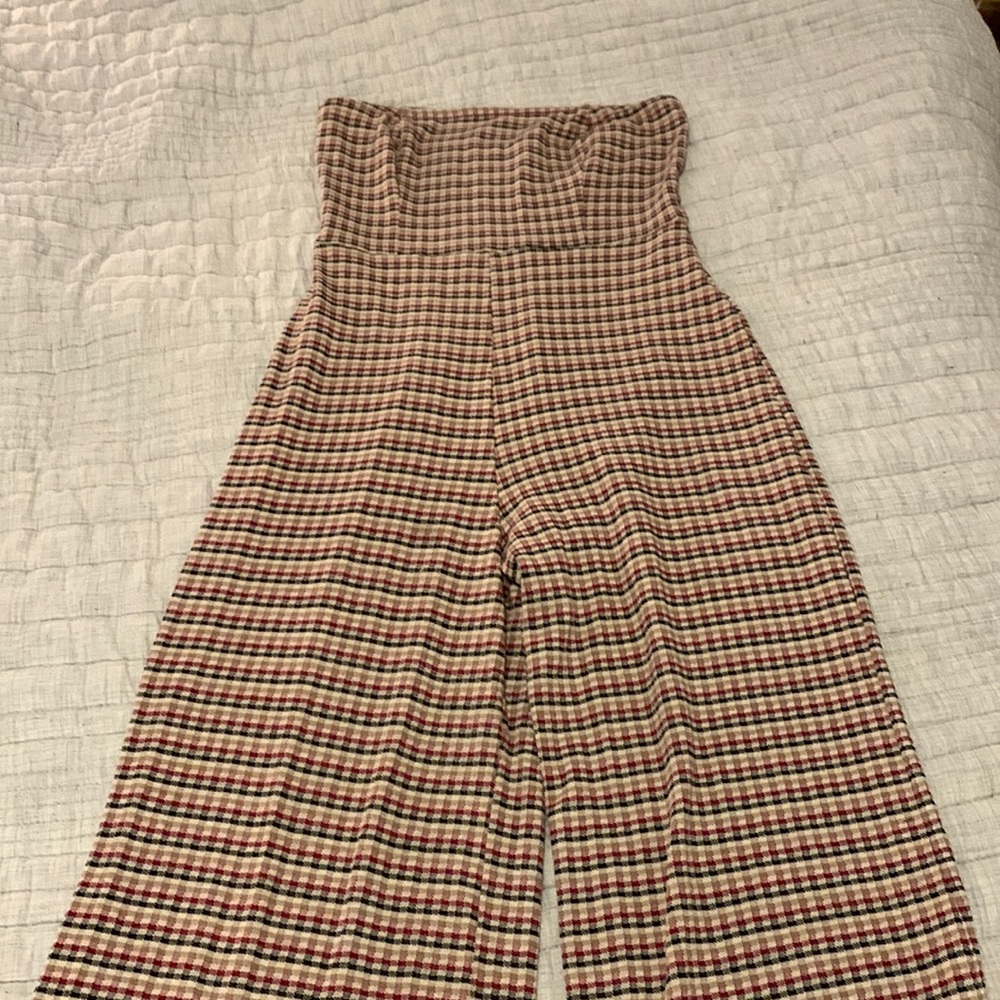 Urban Outfitters Plaid Jumpsuit